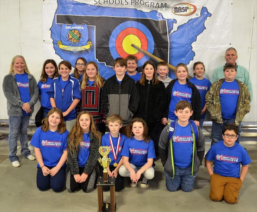 The Elementary Archery team placed first out of 30 other schools in the state. 