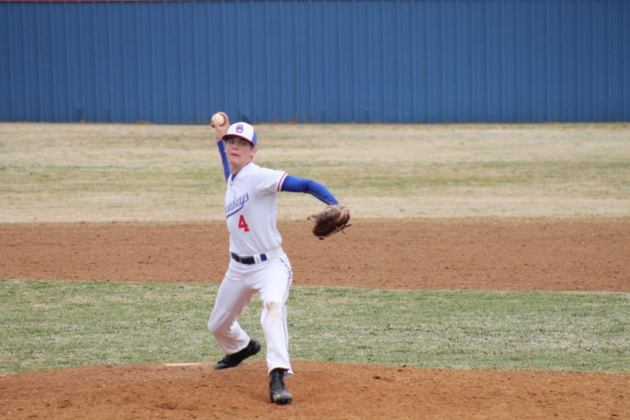 Josh Hall pitches during the opening game of the inaugural Joe Lumbert Festival. 