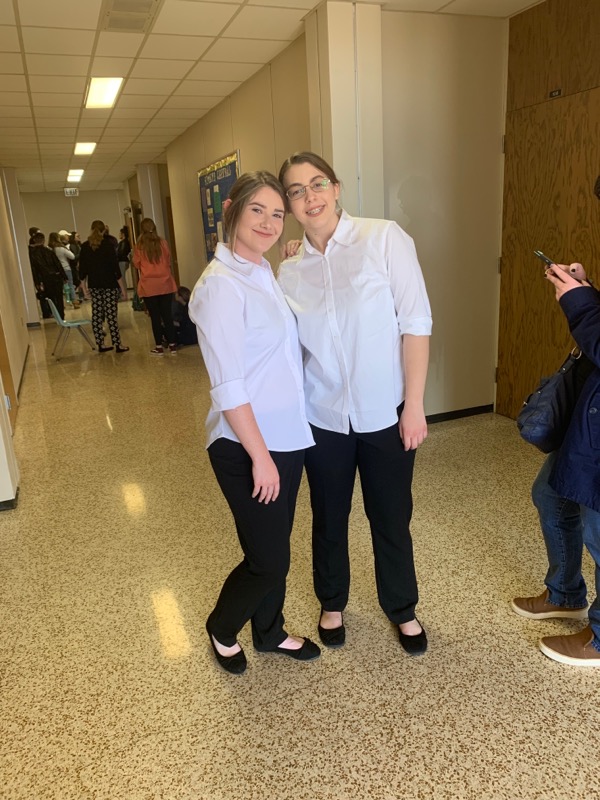 Sara Eldridge and Katie Hampton will be competing in the state speech and drama competition on Friday, April 5, at the University of Oklahoma. 
