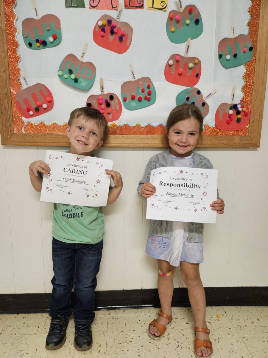 Elayna McGanty and  Elijah Swinney were named Character Kids for the week of September 23.  