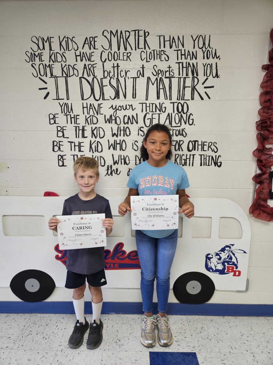 Ethan Harris and Ola Williams were named Character Kids for the week of September 16. 