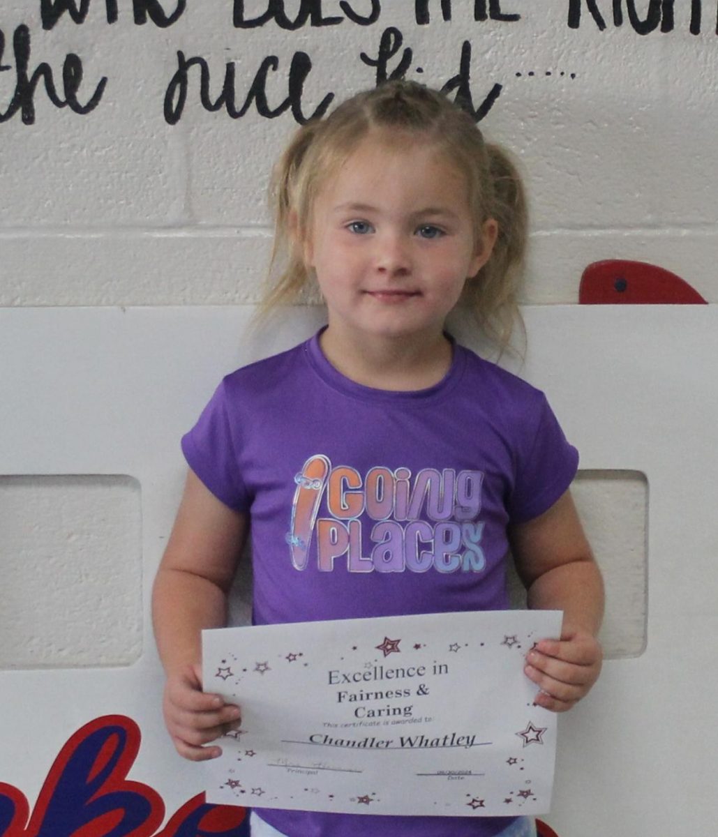 Chandler Whatley was recognized as the Character Kids for September 30